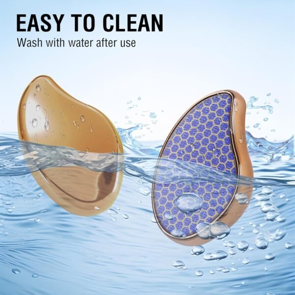 Dual-Action Glass Foot File - Callus Scraper & Body Hair Eraser for Feet, Arms, Back & Legs | Spa-Quality Exfoliation - Image 4