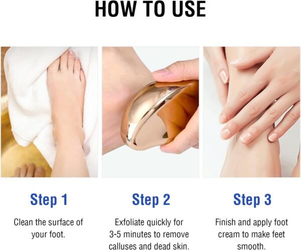 Dual-Action Glass Foot File - Callus Scraper & Body Hair Eraser for Feet, Arms, Back & Legs | Spa-Quality Exfoliation - Image 8