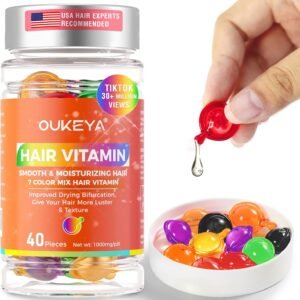 With Argan, Macadamia & Avocado Oils + Vitamins A, C, E & Pro B5 – For Frizzy & Damaged Hair (7 Color Options)