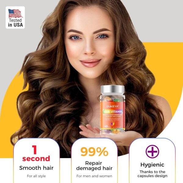 With Argan, Macadamia & Avocado Oils + Vitamins A, C, E & Pro B5 – For Frizzy & Damaged Hair (7 Color Options) - Image 3