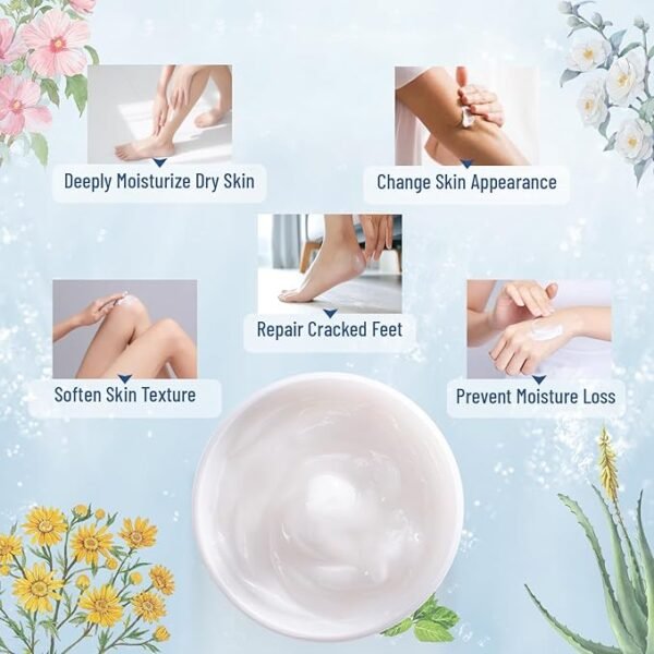 Extra Strength 42% Urea & 2% Salicylic Acid Cream - Intensive Moisturizer for Dry Feet, Heels, Knees & Elbows | Removes Dead Skin, Softens Toenails - Image 3