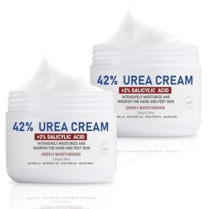 Extra Strength 42% Urea Cream with Salicylic Acid - 2 Pack (5.29 Oz Each) | Cracked Heel & Hand Repair | Corn & Callus Treatment