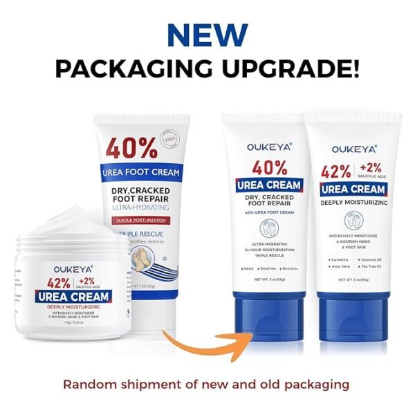 42% Urea Cream - Maximum Strength Foot & Hand Treatment for Dry, Cracked Skin | 3oz Tube (85g) | 2-Pack - Image 4