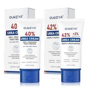 42% Urea Cream - Maximum Strength Foot & Hand Treatment for Dry, Cracked Skin | 3oz Tube (85g) | 2-Pack